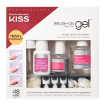 KISS Brush-On Gel Nail Kit, French & Natural Tips, 48 Count