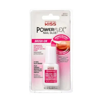 KISS PowerFlex Ultra Hold Brush-On Nail Glue, Net Wt. 5g