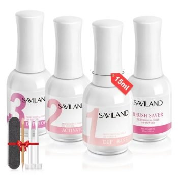 Saviland Dip Powder Liquid Set - Dip Powder Nail Kit With Dip Powder Activator